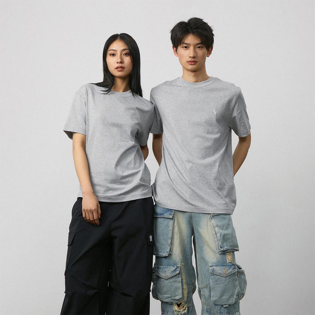 MLB X SHISHANGYUNDONGXILIE X JICHUHUIBIAO T Shirt Unisex Gray 3ATSB0243-44MGS