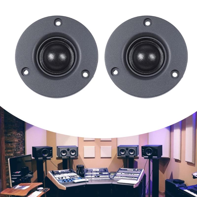 1Pair 3inch 74mm High Fidelitys Silk Film Magnets Domes Tweeter Speaker 30W Trebles Loudspeaker Sound System