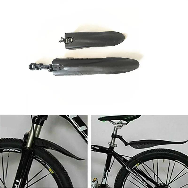 Black Bicycle Mudguard Set Mountain Bike Front And Rear Wheel Mudguard Off-road Mud Mudguard Bicycle Sports Riding Accessories