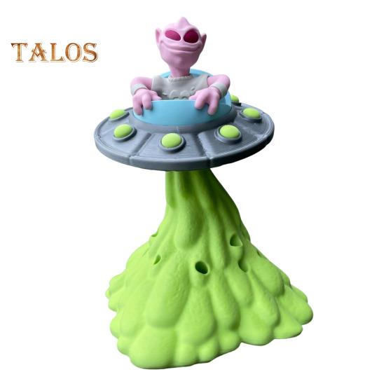 

Держатель для ручек Alien, 3D-печатная фигурка пришельцев в виде НЛО, держатель для карандашей, настольный органайзер для кистей для макияжа, для домашнего офиса, школьные принадлежности A