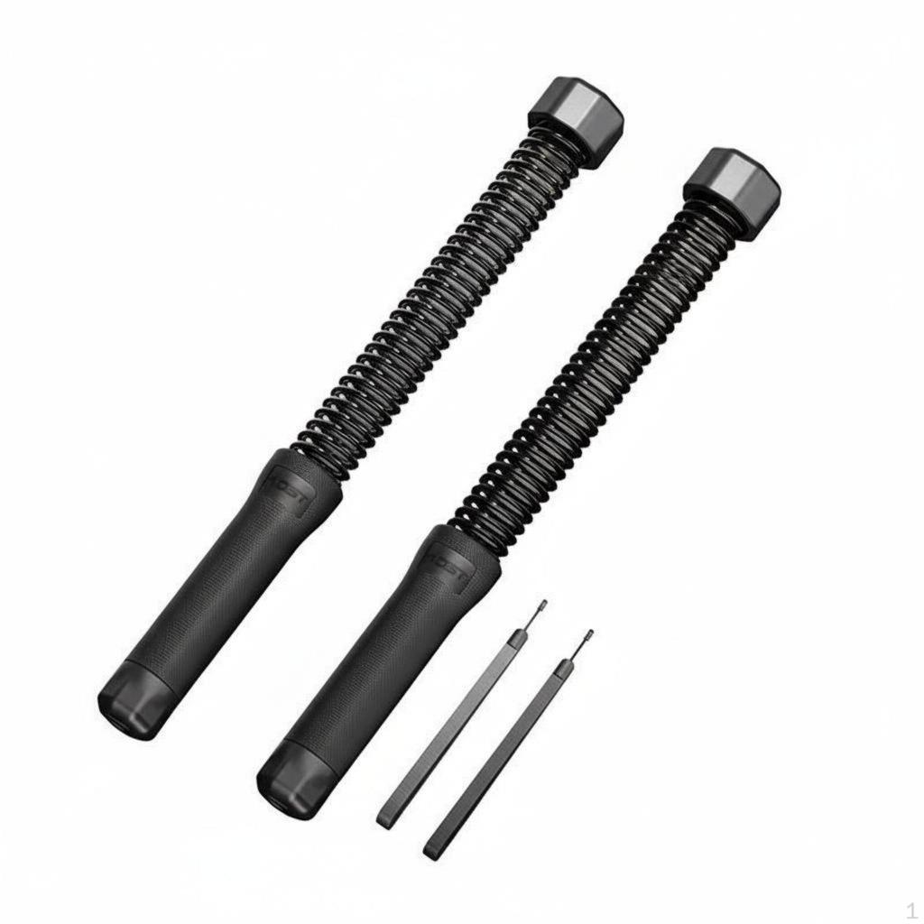 2 Pièces Bande d'Exercice Sans Fil Poignée Antidérapante Cordes de Fitness Poignée Ergonomique Lestée