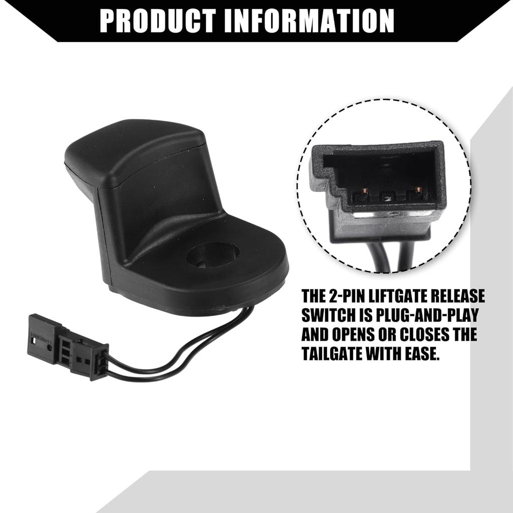 No.61319200673 Tailgate Window Control Switch for BMW 323i 325i 325xi / Rear Door Glass Lifter Micro Switch Button/Durable Plastic / 1 Pcs
