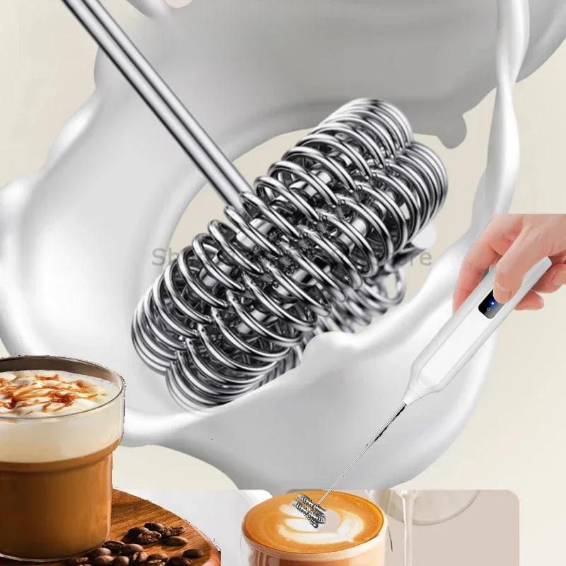 Electric Coffee Milk Frother Handheld Egg Beater Foamer Coffee Maker Electric Blender Mixer Mini Portable Blender Kitchen Tool