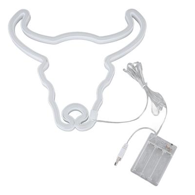Cow Neon Light Decorative Animal Neon Night Light Hanging LED Neon Sign for Wedding Party Bedroom