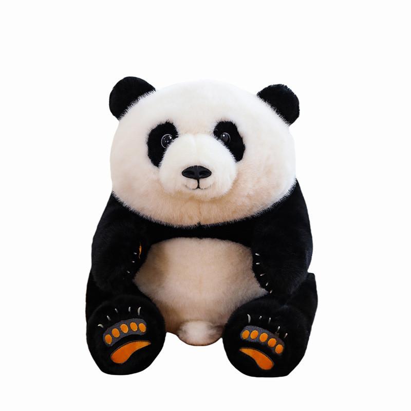 Panda He Hua Qizai Plush Toy Stuffed Animal Toy Cartoon Decoration Kids Gift