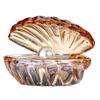 Shell Pearl Figurine Miniature Colorful Glass Sculptures Modern Art Tabletop Figurines Creative Living Room Decoration Ornaments