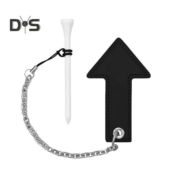 

Т-образные клюшки для гольфа с цепью, высокая устойчивость, компактный дизайн, легко носить с собой, прочные клюшки для гольфа, аксессуары для обучения замаху в гольфе чёрный