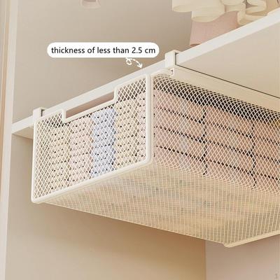 Hanging Underwear Organizer, Pull-out Drawer Basket, Sliding Under-shelf Organizer