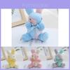 Adorable Plush Bunny Keychain Soft Pp Cotton Stuffed Animal Toy For Kids Bags