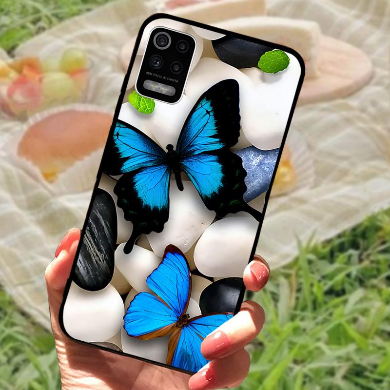 For LG K52 Q52 K62 4G Case Silicone Soft TPU Black Bumper Cover For LG K62+ Coque K62 Plus 4G Fashion Phone Protective Fundas