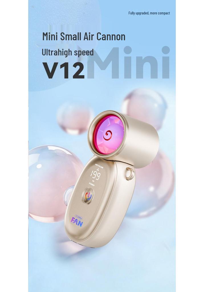 Turbo Handheld Mini Fan: High-Speed, USB Rechargeable, Long-Lasting Battery, Portable and Powerful for Outdoor Use