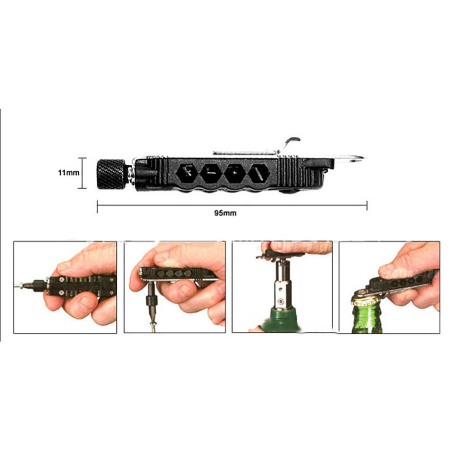 For EDC Keychain Multifunctional Pocket Screwdriver Camping Portable Tool Outdoor