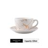 Frosted Ceramic Espresso Cup & Saucer Set