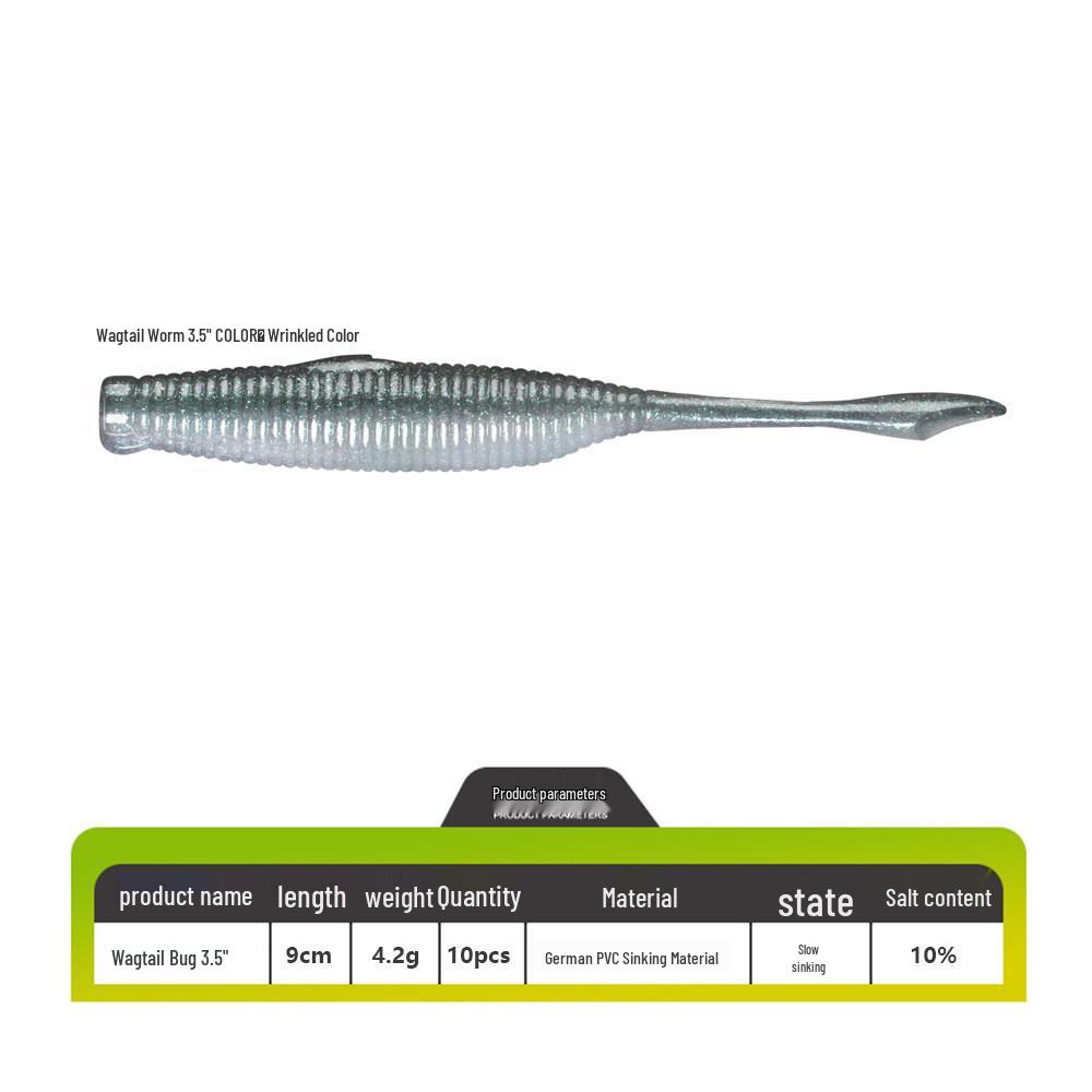 

Fish Taming Master: Lead-Free, High-Gravity Soft PVC Sinking Lure for Mandarin Fish & Bass 3.5 inch - 4.2 g