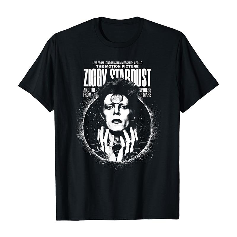 David Bowie Rock Singer Art American Retro Men s and Women s Printed T-shirt L