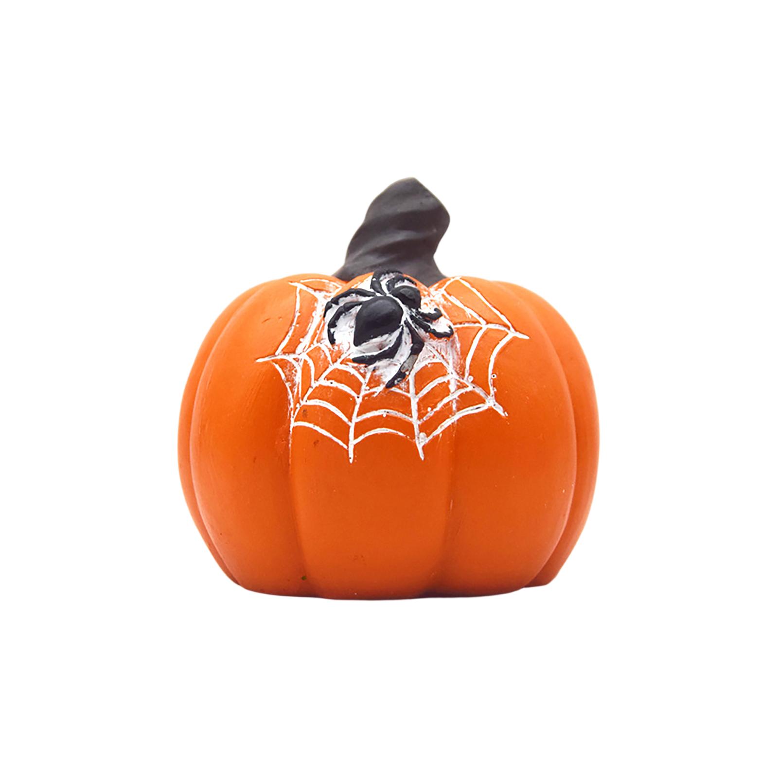 

Halloween Resin Pumpkin Ornaments Desktop Decoration Home Accessories Party Gifts One Size
