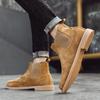 Fashionable Men's Autumn and Winter Hot Selling Plus Size Chelsea Leather Comfortable Short Boots Brand New Men's Mid Top Boots