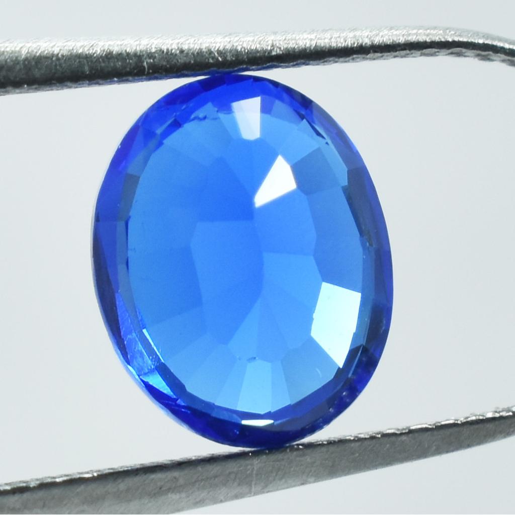 Natural Oval Cut 2 Ct Blue Sapphire Earing Size CERTIFIED Gemstone For Gift SU-701