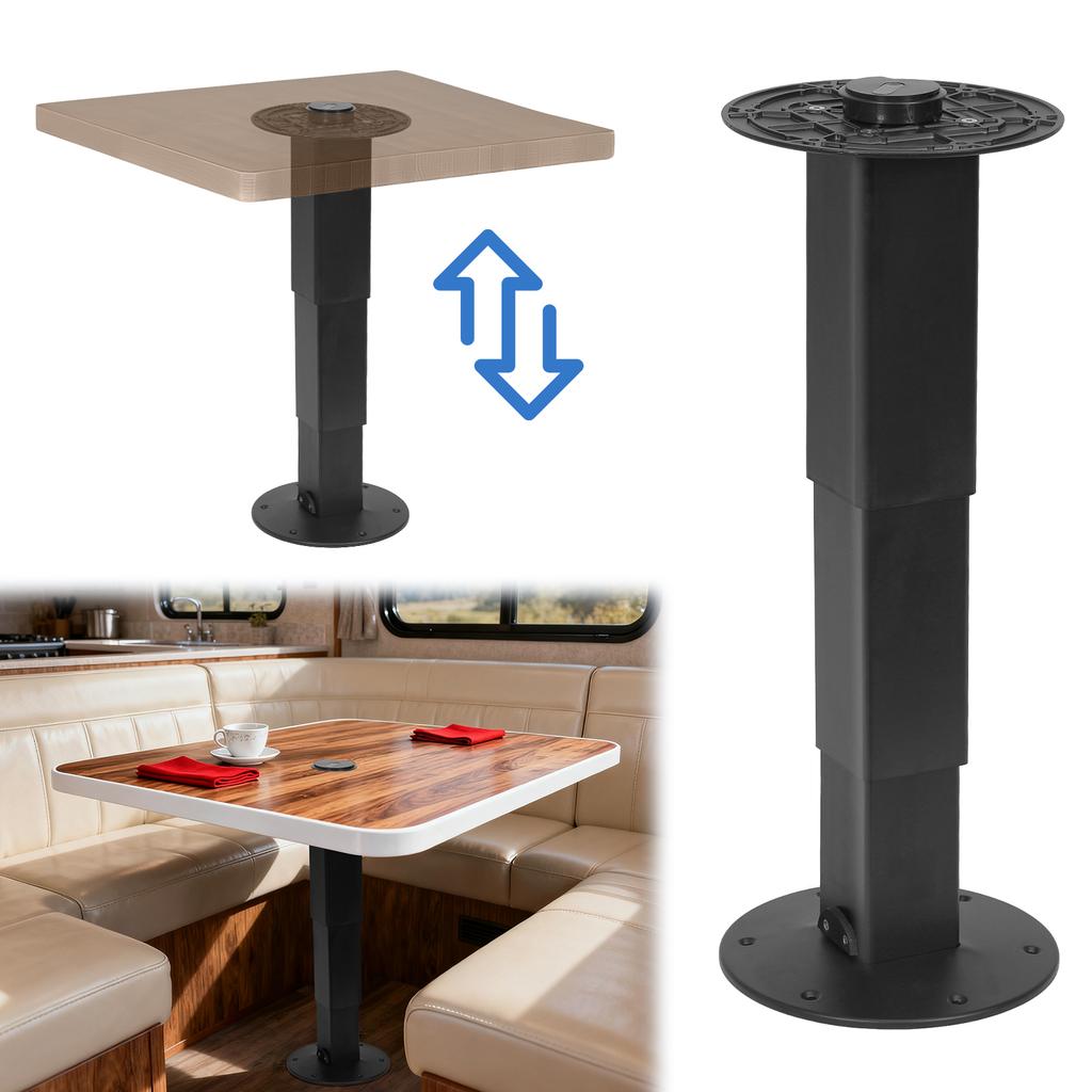 Heavy Duty Camper Table Pedestal Adjustable Pneumatic Versatile Table Pedestal Aluminum Alloy Lift Up Table Base for Boat Yacht