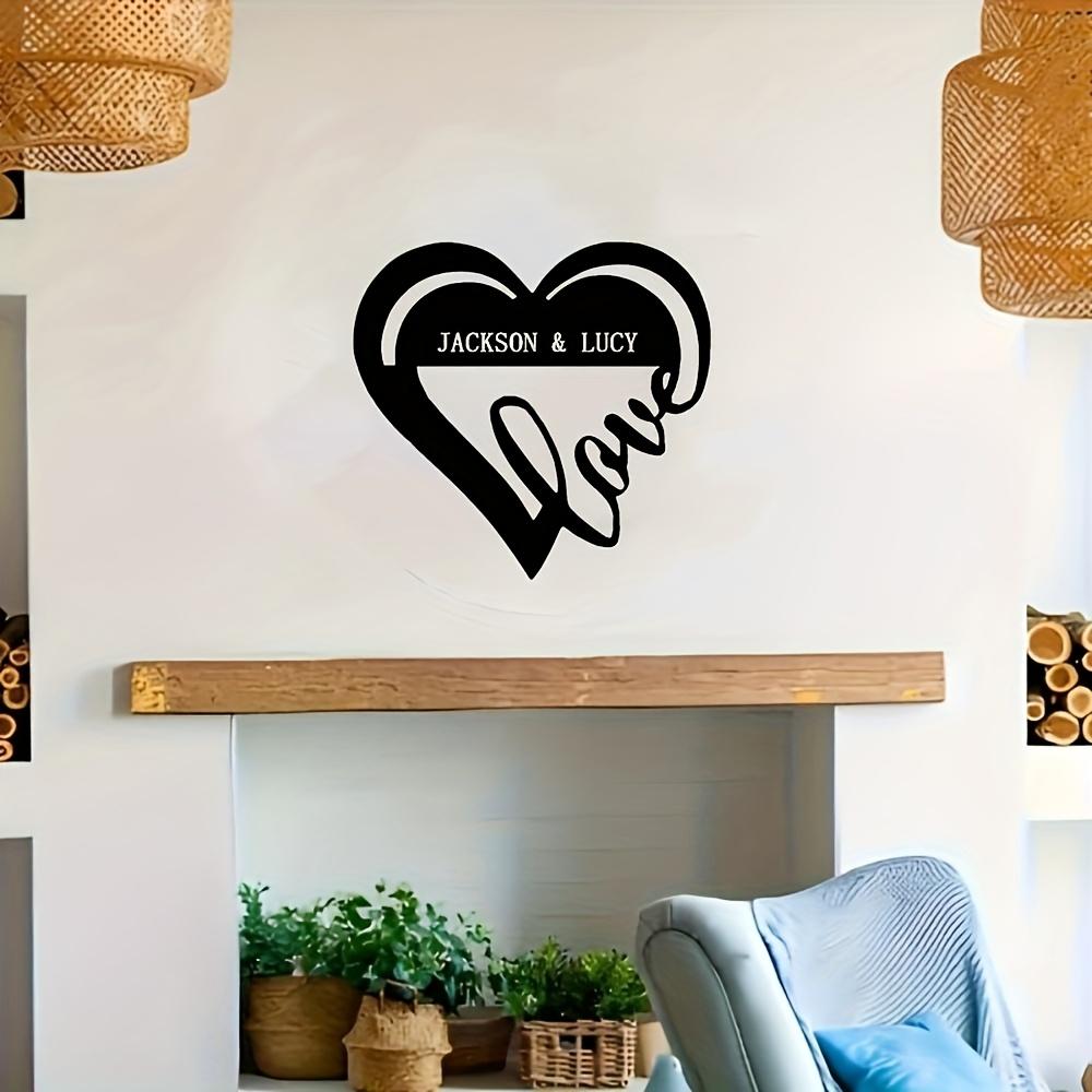 Heart Shaped Metal Wall Art Iron Love Decor for Home Special Occasion