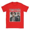 Unisex TShirts Timothee Chalamet Vintage Pure Cotton Tee Shirt Short Sleeve T Shirts Round Neck Clothing Unique
