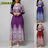 Vestidos Casuales de Manga Larga con Cuello Redondo de Moda Otoño Invierno