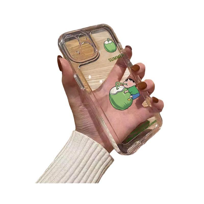 Watermelon Is Suitable for Apple 15Pro Mobile Phone Soft Case 14PLUS Cartoon 13 Anti-drop 1211 Transparent XSiphone