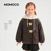 MOMOCO Girls' Winter Fleece-Lined Faux Leather Jacket