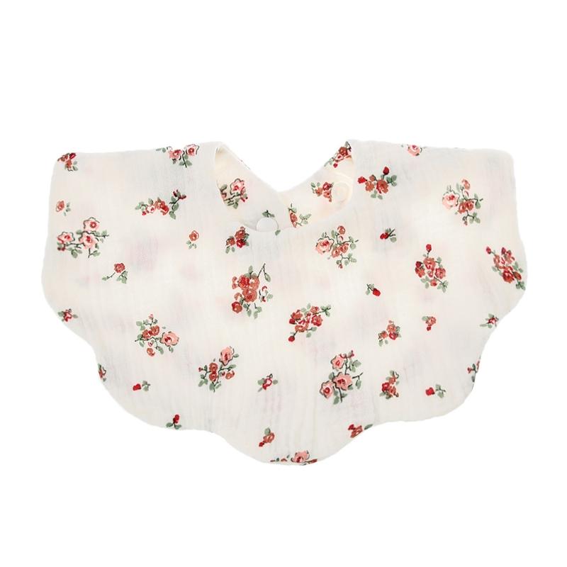 Baby Feeding Bib Bandana Burp Cloth Scarf Printed Soft Cotton Absorbent Saliva Towel Breathable Apron
