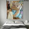 Cute Butter Bear Pattern Home Decor Tapestry, Wall Hanging, Decorative RV Wall Cloth.DGT0925358