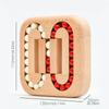 Interactive Wood Bead Puzzle Toy for Kids and Adult with Rotating Beans to Boost Cognitive Ability Fun Family Activity