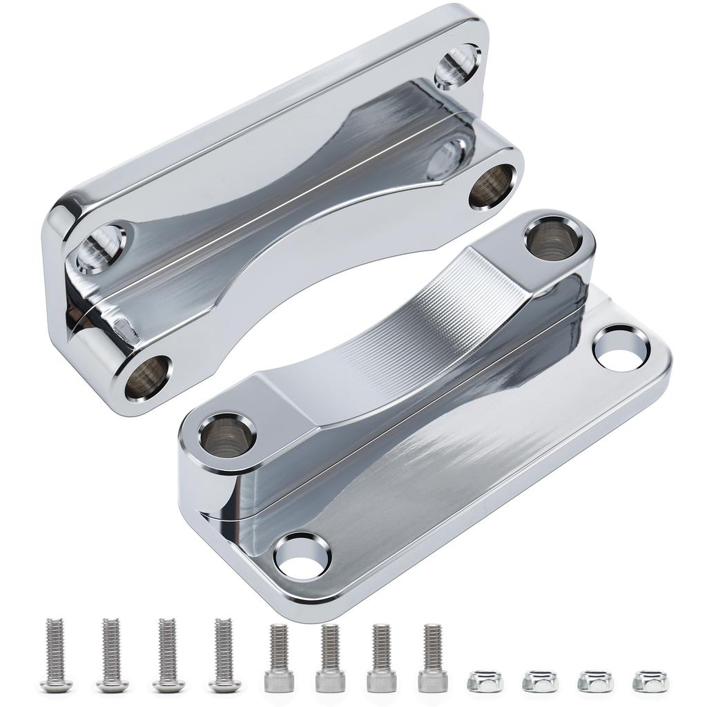 Front Fender Spacer Bracket Relocator Kit for Harley 1993-2013 Touring Road King Road Glide Street Electra Glide 21" Wheel