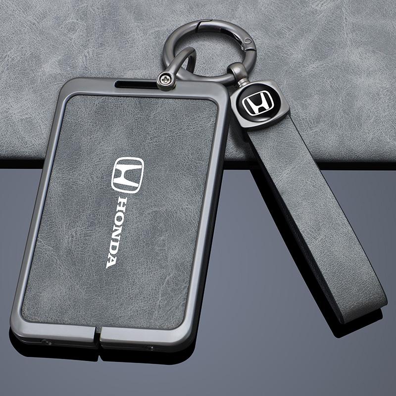 Leather Car Smart Remote NFC Key Case Cover Card Protection Shell For Honda Civic 11th Gen ZRV Integra 2023 Keyless Accessories ais256