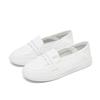 2024 Women's All-Leather White Slip-On Flats - Spring & Autumn Casual Maternity Shoes