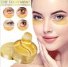 24k Gouden Oogmaskers, Collageen Huidverzorgingsproducten, Oogmaskers voor Gezwollen Ogen, maskers voor donkere kringen, Rimpels en zwelling, Revi