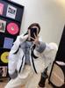 Double-sided wear of the new casual contrasting color bread jacket, fashionable texture and warm hooded loose down jacket for women