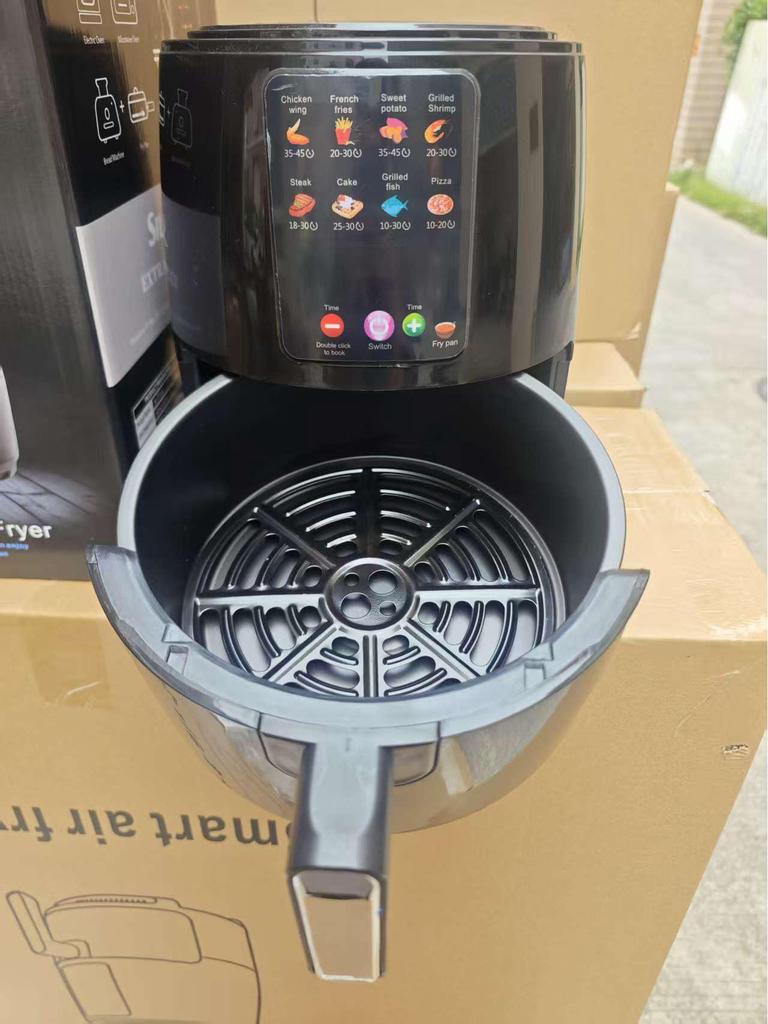 6L Smart Air Fryer with Visual Touchscreen - Large Capacity Automatic Electric Fryer & Oven for French Fries