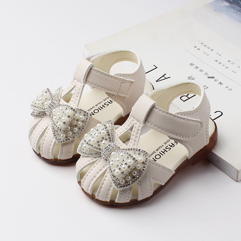 Infant Girls' Non-Slip Soft Sole Sandals for Ages 0-2 - Summer Fashion Princess Shoes