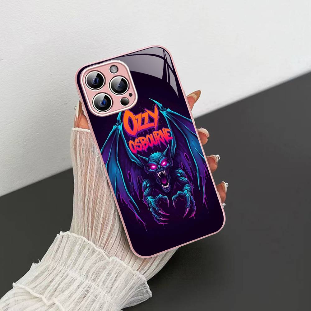 Retro Band O-Ozzy O-osbourne Fashion Tempered Glass For Iphone 14 13 12 11 Pro Mini XS MAX 14Plus X XS XR Cover
