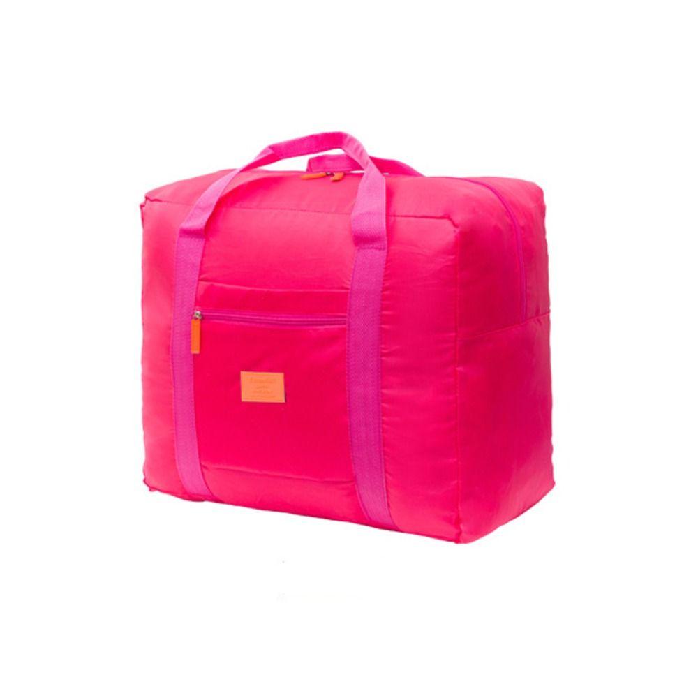 Portable Nylon Travel Luggage Bag Lightweight Large Capacity Fitness Handbag Folding Hand Grip Clothes Storage Bag