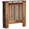 Radiator Cover Vintage Wood Look 78 X 19 X 81.5 Cm Engineered Wood