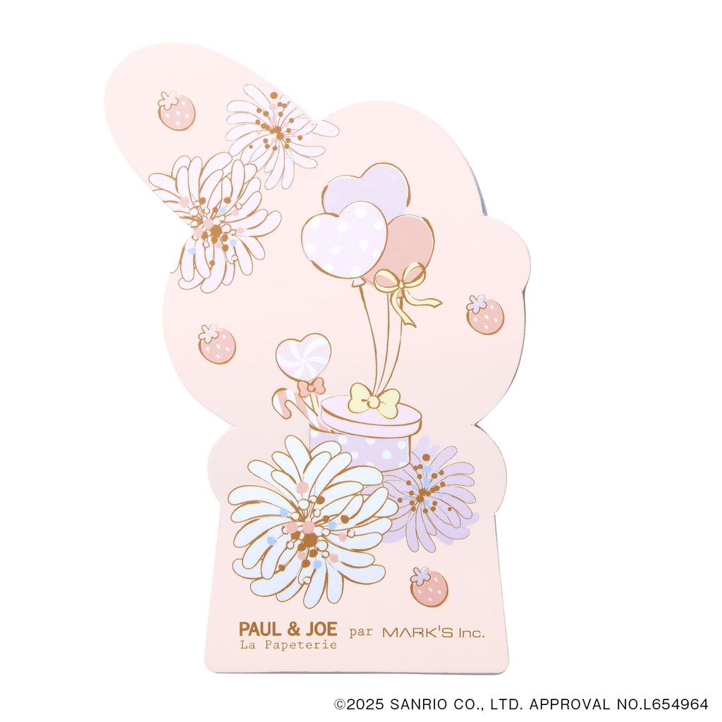 memo Paul Joe x My Die-cut pad, & Melody, Pink, PAJ-DM01-PK