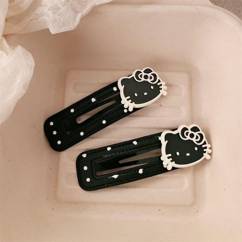 Korean Style Polka Dot Kitty Cat Hair Clip for Girls