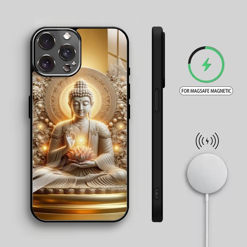 B-Buddha   Phone Case For iPhone17,16,15,14,13,12,11 Plus,Pro Max Magnetic For Magsafe Wireless Charging