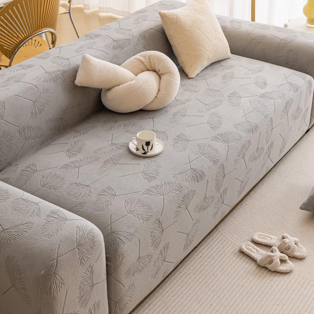 

Dandelion Flower Plush Anti Slip Sofa Cushion, Thick Warm Soft Cover in Winter, New Plush Towel, Comfortable Riding Experience 1-seater светло-серый