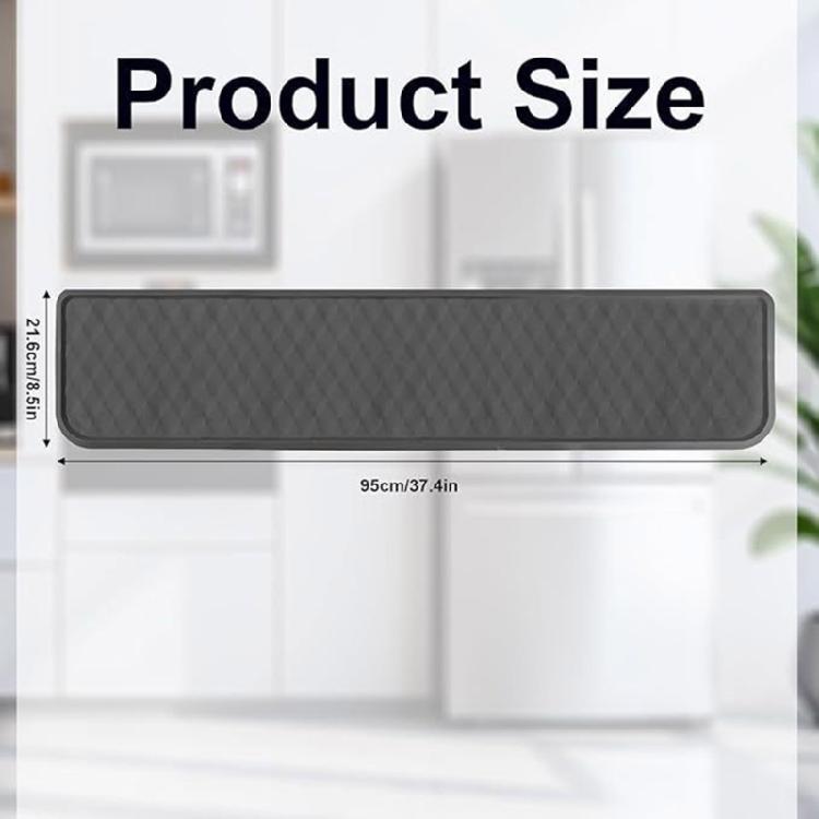 Strong Silicone Refrigerator Tray Simple Cleaning Spill Guard Nonslip Bottom for Under Freezer and Washing Machine