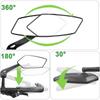 360 Degree Rotating Adjustable Wide Angle Rearview Mirror for Road Bike Handlebar Cycling Safety Accessories