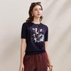 Zhaojun Women's Elegant Mulberry Silk Blend Knit T-Shirt