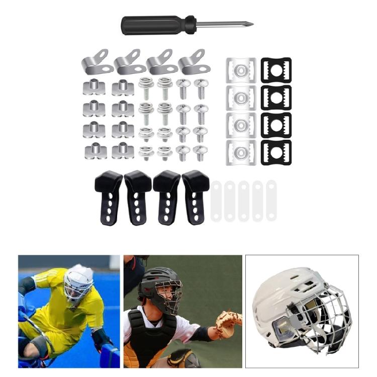 31Pcs Football Helmets Repair Kits Football Helmets Hardware Hockey Helmets Part