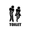 Waterproof Bathroom Home Art Wall Sticker Door Decor Vinyl Poster Toilet Decals